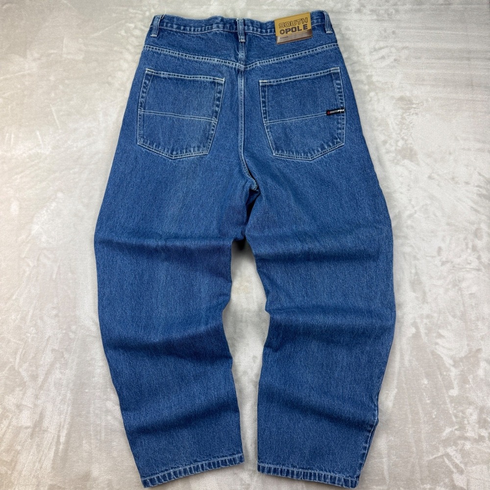 Vintage Southpole Jeans Mens 38x34 Wide‎ Baggy Y2K Streetwear Loose Fit Denim